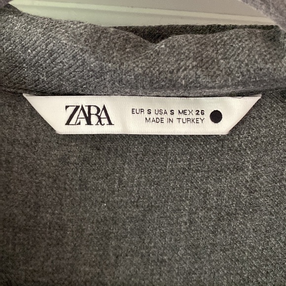 Zara dark grey shirt dress - Picture 5 of 11